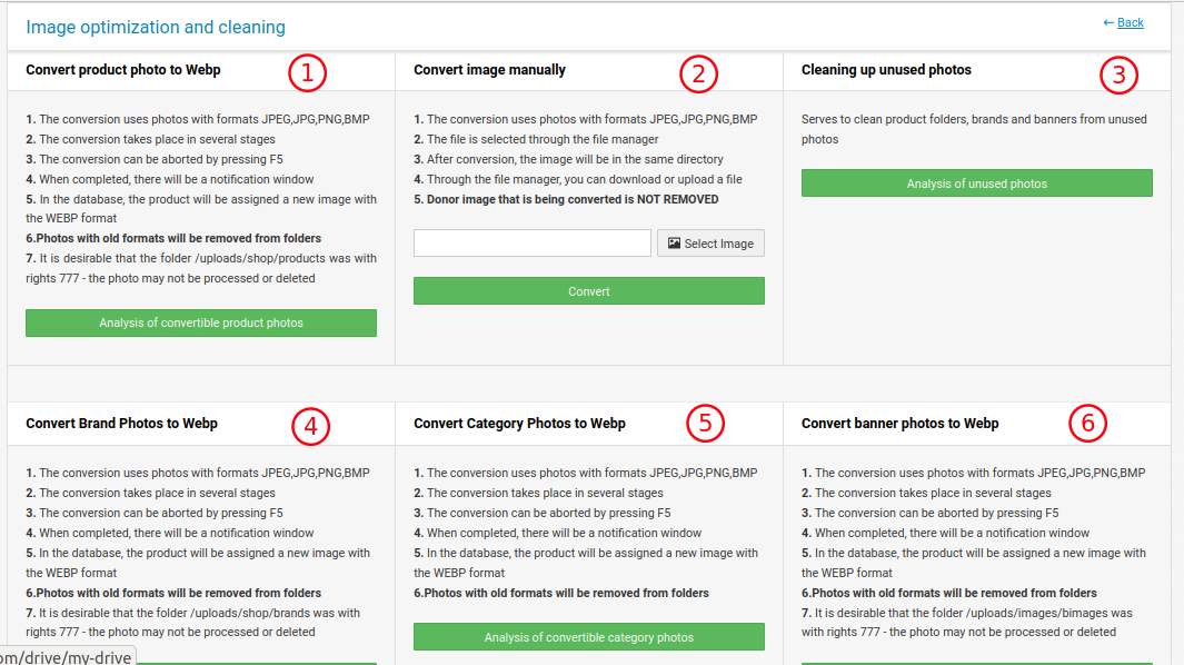Optimizing images in webp